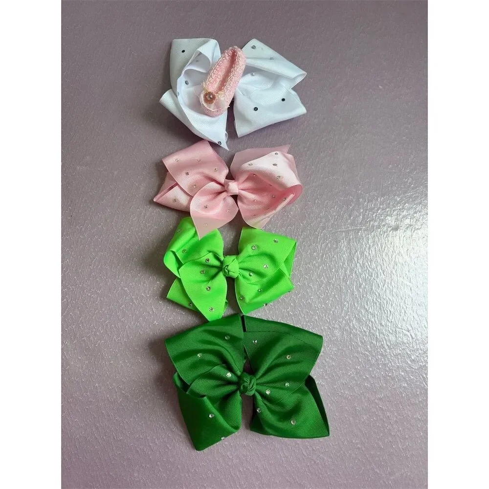 SWAROVSKI Crystals Hair Bow Bundle‎ 4 pieces